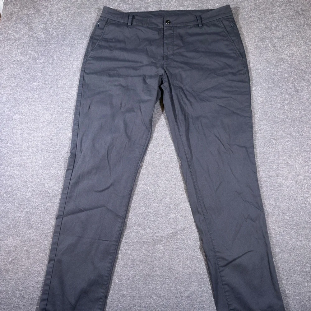 Birddogs Pants Mens 38x32 Gray Chino Pants Built In Liner Stretch Boomstick